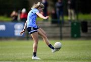 23 February 2020; Injured Dublin footballer Nicole Owens trains on the pitch before the 2020 Lidl Ladies National Football League Division 1 Round 4 match between Dublin and Galway at Dublin City University Sportsgrounds in Glasnevin, Dublin. Photo by Piaras Ó Mídheach/Sportsfile