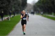 7 March 2020; Kate Veale of West Waterford AC, Waterford, competing during the Irish Life Health National 20k Walks Championships at St Anne's Park in Raheny, Dublin. Photo by Ramsey Cardy/Sportsfile
