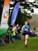 7 March 2020; Lucy Holmes of Ard Scoil na nDéise, Co Waterford on her way to winning the Senior Girls race during the Irish Life Health All-Ireland Schools Cross Country Championships at Santry Demesne in Santry, Dublin. Photo by David Fitzgerald/Sportsfile