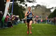 7 March 2020; Eimear Maher of Mount Anville, Co Dublin on her way to winning the Intermediate Girls race during the Irish Life Health All-Ireland Schools Cross Country Championships at Santry Demesne in Santry, Dublin. Photo by David Fitzgerald/Sportsfile