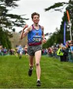 7 March 2020; Oliver Hopkins of St Declans CBS, Co Dublin on his way to winning the Junior Boys race during the Irish Life Health All-Ireland Schools Cross Country Championships at Santry Demesne in Santry, Dublin. Photo by David Fitzgerald/Sportsfile