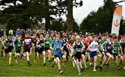 7 March 2020; A general view of runners competing in the Junior Boys race during the Irish Life Health All-Ireland Schools Cross Country Championships at Santry Demesne in Santry, Dublin. Photo by David Fitzgerald/Sportsfile