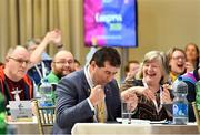 7 March 2020; Micheál Naughton reacts after he was elected as LGFA President Elect during the LGFA Annual Congress 2020 at the Loughrea Hotel & Spa in Loughrea, Galway. Photo by Piaras Ó Mídheach/Sportsfile