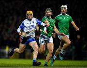 7 March 2020; Peter Hogan of Waterford in action against Sean Finn of Limerick during the Allianz Hurling League Division 1 Group A Round 3 match between Limerick and Waterford at LIT Gaelic Grounds in Limerick. Photo by Eóin Noonan/Sportsfile