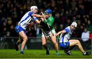 7 March 2020; Mike Casey of Limerick is tackled by Neil Montgomery of Waterford during the Allianz Hurling League Division 1 Group A Round 3 match between Limerick and Waterford at LIT Gaelic Grounds in Limerick. Photo by Eóin Noonan/Sportsfile