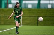 7 March 2020; Aoife Kelly of Republic of Ireland during the Women's Under-15s John Read Trophy match between Republic of Ireland and England at FAI National Training Centre in Dublin. Photo by Sam Barnes/Sportsfile