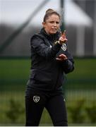 7 March 2020; Republic of Ireland Coach Katie McCarthy ahead of the Women's Under-15s John Read Trophy match between Republic of Ireland and England at FAI National Training Centre in Dublin. Photo by Sam Barnes/Sportsfile