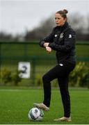 7 March 2020; Republic of Ireland Coach Katie McCarthy ahead of the Women's Under-15s John Read Trophy match between Republic of Ireland and England at FAI National Training Centre in Dublin. Photo by Sam Barnes/Sportsfile