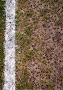 8 March 2020; A detailed view of the pitch conditions ahead of the EA Sports Cup First Round match between Cabinteely and Crumlin United at Stradbrook in Blackrock, Dublin. Photo by Ben McShane/Sportsfile