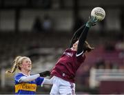 8 March 2020; Leanne Coen of Galway and Emma Morrissey of Tipperary during the 2020 Lidl Ladies National Football League Division 1 Round 5 match between Galway and Tipperary at Tuam Stadium in Tuam, Galway. Photo by Ramsey Cardy/Sportsfile
