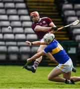 8 March 2020; Conor Whelan of Galway shoots to score his side's second goal despite the efforts of Padraic Maher of Tipperary during the Allianz Hurling League Division 1 Group A Round 3 match between Galway and Tipperary at Pearse Stadium in Salthill, Galway. Photo by Sam Barnes/Sportsfile