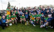 8 March 2020; The Donegal players celebrate after the Allianz Hurling League Round 3A Final match between Armagh and Donegal at Páirc Éire Óg in Carrickmore, Tyrone. Photo by Oliver McVeigh/Sportsfile