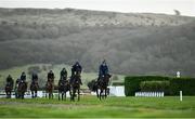 9 March 2020; Horses from Gordon Elliotts string on the gallops ahead of the Cheltenham Racing Festival at Prestbury Park in Cheltenham, England. Photo by David Fitzgerald/Sportsfile