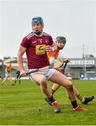 8 March 2020; Tommy Doyle of Westmeath during the Allianz Hurling League Division 1 Relegation Play-Off match between Westmeath and Carlow at TEG Cusack Park in Mullingar, Westmeath. Photo by Seb Daly/Sportsfile
