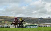 10 March 2020; Shishkin, with Nico de Boinville up, right, on their way to winning the Sky Bet Supreme Novices' Hurdle ahead of eventual second place Abacadabras, with Davy Russell up, on Day One of the Cheltenham Racing Festival at Prestbury Park in Cheltenham, England. Photo by Harry Murphy/Sportsfile