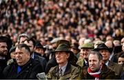 10 March 2020; Racegoers watch on during Day One of the Cheltenham Racing Festival at Prestbury Park in Cheltenham, England. Photo by David Fitzgerald/Sportsfile