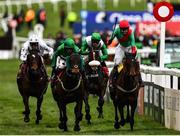 10 March 2020; The Conditional, with Brendan Powell up, right, reacts after winning the Ultima Handicap Chase on Day One of the Cheltenham Racing Festival at Prestbury Park in Cheltenham, England. Photo by Harry Murphy/Sportsfile