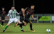 10 March 2020; Kaleem Simon of Wexford FC in action against Jack Watson of Bray Wanderers during the EA Sports Cup First Round match between Wexford FC and Bray Wanderers at Ferrycarrig Park in Wexford. Photo by Matt Browne/Sportsfile