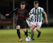 10 March 2020; Patrick O'Sullivan of Wexford FC in action against Brandon McCann of Bray Wanderers during the EA Sports Cup First Round match between Wexford FC and Bray Wanderers at Ferrycarrig Park in Wexford. Photo by Matt Browne/Sportsfile