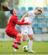 11 March 2020; Diane Caldwell of Republic of Ireland in action against Jelena Karlicic of Montenegro during the UEFA Women's 2021 European Championships Qualifier match between Montenegro and Republic of Ireland at Pod Malim Brdom in Petrovac, Montenegro. Photo by Stephen McCarthy/Sportsfile