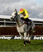 11 March 2020; Politologue, with Harry Skelton up, on their way to winning the Betway Queen Mother Champion Chase on Day Two of the Cheltenham Racing Festival at Prestbury Park in Cheltenham, England. Photo by Harry Murphy/Sportsfile