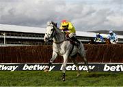 11 March 2020; Politologue, with Harry Skelton up, after jumping the last, on their way to winning the Betway Queen Mother Champion Chase on Day Two of the Cheltenham Racing Festival at Prestbury Park in Cheltenham, England. Photo by Harry Murphy/Sportsfile