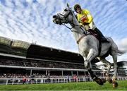 11 March 2020; Politologue, with Harry Skelton up, celebrates on their way to winning the Betway Queen Mother Champion Chase on Day Two of the Cheltenham Racing Festival at Prestbury Park in Cheltenham, England. Photo by David Fitzgerald/Sportsfile