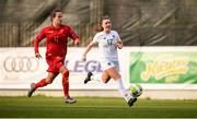 11 March 2020; Clare Shine of Republic of Ireland and Darija Dukic of Montenegro during the UEFA Women's 2021 European Championships Qualifier match between Montenegro and Republic of Ireland at Pod Malim Brdom in Petrovac, Montenegro. Photo by Stephen McCarthy/Sportsfile