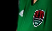 12 March 2020; Cork City Womens FC crest during the 2020 Women's National League photocall at FAI HQ in Abbotstown, Dublin. Photo by Eóin Noonan/Sportsfile