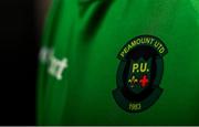 12 March 2020; Peamount United FC crest during the 2020 Women's National League photocall at FAI HQ in Abbotstown, Dublin. Photo by Eóin Noonan/Sportsfile