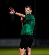 6 March 2020; Referee Patrick Maguire during the EirGrid Leinster GAA Football U20 Championship Final match between Laois and Dublin at Netwatch Cullen Park in Carlow. Photo by Matt Browne/Sportsfile