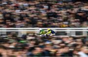 12 March 2020; Sire Du Berlais, with Barry Geraghty up, left, lead runner-up The Storyteller, with Davy Russell up, on their way to winning the Pertemps Network Final Handicap Hurdle on Day Three of the Cheltenham Racing Festival at Prestbury Park in Cheltenham, England. Photo by Harry Murphy/Sportsfile