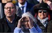 12 March 2020; Racegoers react during the Marsh Novices' Chase on Day Three of the Cheltenham Racing Festival at Prestbury Park in Cheltenham, England. Photo by Harry Murphy/Sportsfile