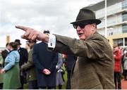 12 March 2020; Representative owner Rich Ricci celebrates after sending out Min to win the Ryanair Chase on Day Three of the Cheltenham Racing Festival at Prestbury Park in Cheltenham, England. Photo by David Fitzgerald/Sportsfile