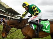 12 March 2020; Adam Wedge pats Lisnagar Oscar, after winning the Paddy Power Stayers' Hurdle on Day Three of the Cheltenham Racing Festival at Prestbury Park in Cheltenham, England. Photo by Harry Murphy/Sportsfile