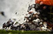 12 March 2020; Runners and riders during the Daylesford Mares' Novices' Hurdle on Day Three of the Cheltenham Racing Festival at Prestbury Park in Cheltenham, England. Photo by David Fitzgerald/Sportsfile