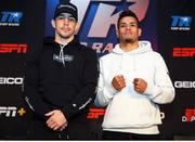 12 March 2020; Michael Conlan, left, and his opponent Belmar Preciado during a Top Rank press conference at Madison Square Garden in New York, USA. Photo by Mikey Williams/Top Rank/Sportsfile