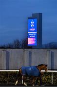 13 March 2020; A view of a sign outside Dundalk Stadium in Co Louth announcing a closure of the racecourse to the public following directives from the Irish Government and the Department of Health in an effort to contain the spread of the Coronavirus (COVID-19). Photo by Seb Daly/Sportsfile