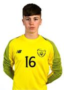 9 November 2018; Josh Keely during a Republic of Ireland U16's portrait session at Hotel Tralee in, Kerry. Photo by Domnick Walsh/Sportsfile