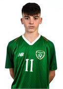 9 November 2018; Andrew Moran during a Republic of Ireland U16's portrait session at Hotel Tralee in, Kerry. Photo by Domnick Walsh/Sportsfile