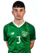 9 November 2018; Ronan Kilkenny during a Republic of Ireland U16's portrait session at Hotel Tralee in, Kerry. Photo by Domnick Walsh/Sportsfile
