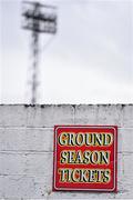 14 March 2020; A general view of Oriel Park, home of Dundalk Football Club. Following directives from the Irish Government and the Department of Health the majority of the country's sporting associations have suspended all activity until March 29, in an effort to contain the spread of the Coronavirus (COVID-19). Photo by Ben McShane/Sportsfile