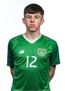 10 November 2018; Thomas Considine during a Republic of Ireland U17's Portrait Session at Citywest Hotel in Dublin. Photo by Eóin Noonan/Sportsfile
