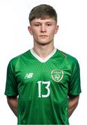 10 November 2018; Kyle Conway during a Republic of Ireland U17's Portrait Session at Citywest Hotel in Dublin. Photo by Eóin Noonan/Sportsfile