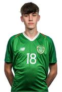 10 November 2018; Matthew Healy during a Republic of Ireland U17's Portrait Session at Citywest Hotel in Dublin. Photo by Eóin Noonan/Sportsfile