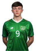 10 November 2018; Conor Carty during a Republic of Ireland U17's Portrait Session at Citywest Hotel in Dublin. Photo by Eóin Noonan/Sportsfile