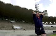 5 May 2000; Keith Wood during a Munster Rugby Squad Training Session at Stade du Parc Lescure in Bordeaux, France. Photo by Brendan Moran/Sportsfile