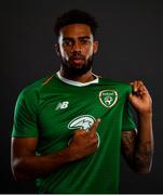 3 September 2018; Cyrus Christie during a Republic of Ireland portrait session at their team hotel in Dublin. Photo by Stephen McCarthy/Sportsfile