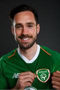 24 May 2018; Greg Cunningham during a Republic of Ireland portrait session at their team hotel in Dublin. Photo by Stephen McCarthy/Sportsfile