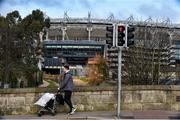 15 March 2020; A general view of Croke Park Stadium. Following directives from the Irish Government and the Department of Health the majority of the country's sporting associations have suspended all activity until March 29, in an effort to contain the spread of the Coronavirus (COVID-19). Photo by Sam Barnes/Sportsfile